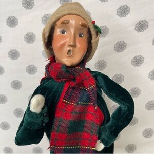 2002  Byers Lenox  Choice Caroler – –Signed -Collectible Christmas Figurine